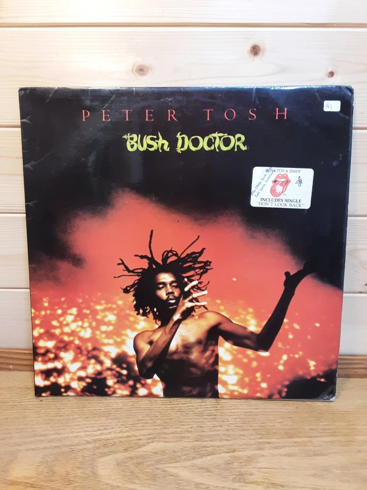Peter Tosh Bush Doctor 12"  Vinyl Lp Bonus Track Rolling Stones Records Nr Mint  - Image 1 of 4
