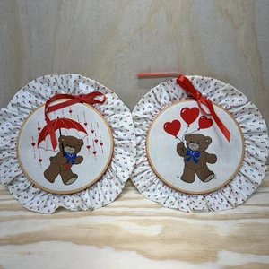 Cerchi decorazione parete orsacchiotto vintage anni 90 - Foto 1 di 4
