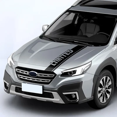 Calcomanías limitadas para capó capó de coche rayas de carreras para Subaru Outback 2015-2025 Foto 1 de 4