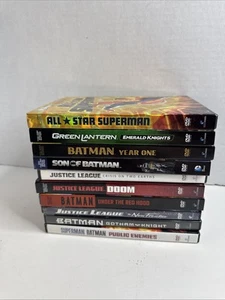 Lot of 10 DC Comics Animated Movies DVDs Batman Superman Green Lantern Robin - Picture 1 of 11