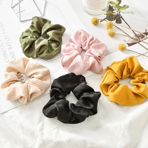 5 Pcs Tie Women's Miss Solid Color Ties Ponytail Holder - Zdjęcie 1 z 12