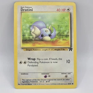 Dratini 53/82 Team Rocket Pokemon Tcg De colección  - Imagen 1 de 2