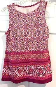 Lands End High Neck UPF 50 Modest Soft Cup Tankini Swimsuit Top Womens 6 - Picture 1 of 6