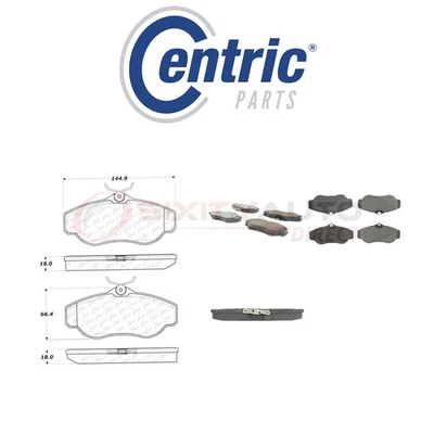 Centric Ceramic Disc Brake Pads w Shims for 1995-2002 Land Rover Range Rover co - Imagem 1 de 4