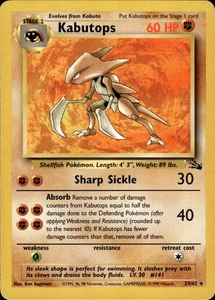 Kabutops Rare Fossil 24/62 LP - Picture 1 of 2