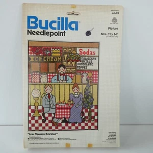 Kit de punta de aguja para heladería Bucilla 4363 colección América años 70 de colección NUEVO - Imagen 1 de 7