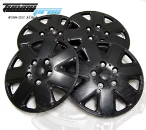 Hubcap 17" Inch Wheel Rim Skin Cover 4pcs Set Matte Black -Style 026 17 Inches- - Picture 1 of 4