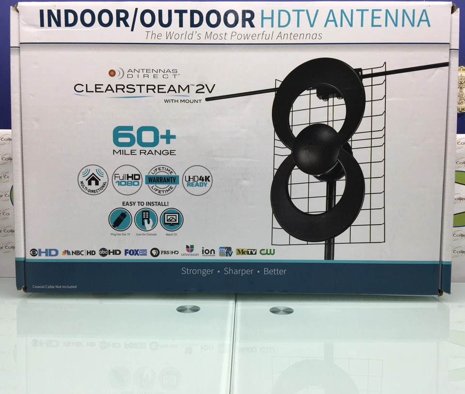 Antenas Directas CLEARSTREAM 2V Largo Alcance HDTV Antena con Montaje (C2V-J3) Foto 1 de 4