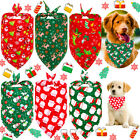 Pet Dog Bandana Christmas Collar Kerchief Triangle Bibs Saliva Towel Scarf _A