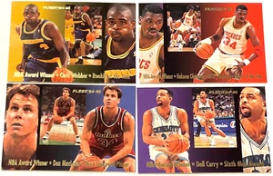 1994-95 Fleer Basketball Ganadores del Premio de la NBA Juego Completo de 4 Tarjetas, Curry, Webber - Imagen 1 de 2