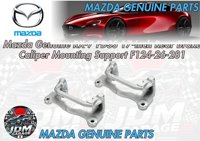 Soporte de montaje de pinza de freno trasero genuino Mazda RX-7 FD3S 17 pulgadas F124-26-281 Foto 1 de 4