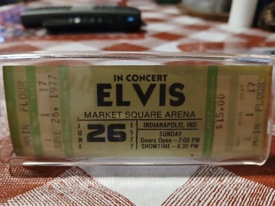 Im selling a Elvis concert ticket from June 26, 1977  Th Last Concert - Image 1 of 3