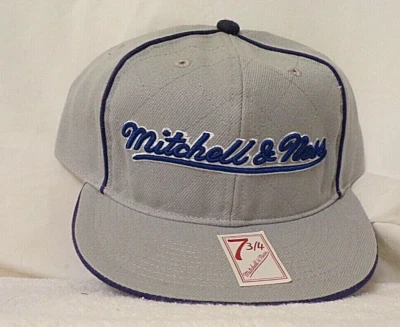 MITCHELL & NESS FLATBILL EMBROIDERED LOGO CAP SZ-7-3/4 - Imagem 1 de 4