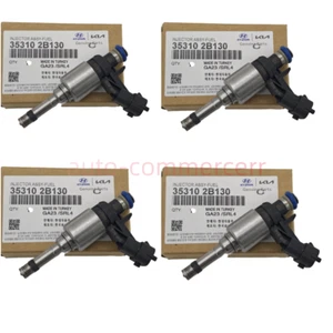 4PC Fuel Injector For 12-17 Hyundai Accent Veloster Kia Rio Soul 1.6L 353102B130 - Picture 1 of 7