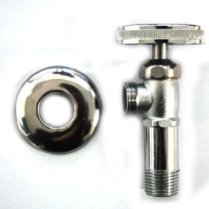 Valvola Angolare 1/2" Maschio x 1/2" Maschio Ottone Bagno Arresto Angolare Tipo Fisso - Foto 1 di 2