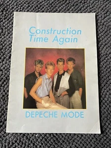 Depeche Mode Bauzeit wieder Tourbuch Programm 1983 Konzert seltene Show - Bild 1 von 8