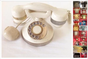 TELEFONO FISSO SIP HOLLYWOOD A DISCO COLORE AVORIO, anni 70 e altri. - Foto 1 di 24