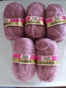 Unger flauschiges gebürstetes Acrylgarn - Lavendel - fünf Knäuel - Bild 1 von 2