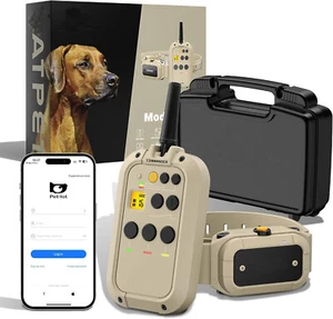2in1 Dog Shock Collar Training w/ Remote & App,1/2 Mile IPX7 Waterproof Electric - Picture 1 of 5