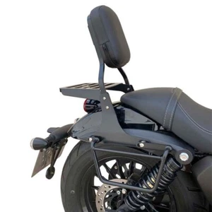 Schienalino alto 35cm con portapacchi nero per Keeway Benda V-Cruise 125 - V302C - Imagen 1 de 2