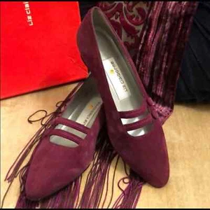 Vintage Liz Claiborne Mulberry Wildleder Pumps (Größe 6M) EUC - Bild 1 von 8