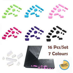 16Stück USB-Schutzanschlüsse Anti-Staub-Stecker Cover Stopper Laptop & PC 7Farbe - Afbeelding 1 van 18