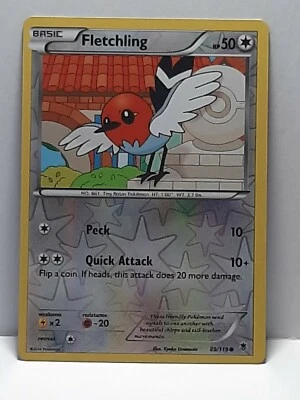 Fletchling 89/119 Phantom Forces Pokemon MP Reverse Holofoil Please See Pictures - Image 1 of 4