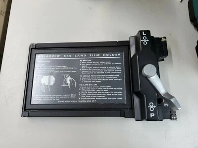 POLAROID LAND CAMERA 545 4X5 LARGE FORMAT FILM HOLDER OLD VINTAGE PHOTAGRAPH - Image 1 of 4