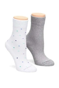 Nurse Mates Diabetic Comfort Crew Socks 2/Pack - Picture 1 of 3