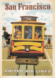 United Air Lines, San Francisco --Reproduktion POSTKARTE - Bild 1 von 2
