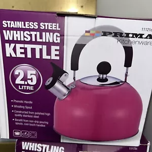 Hervidor de agua Prima de acero inoxidable de 2,5 litros rosa - Imagen 1 de 1