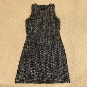 Neu ohne Etikett Theory Damenkleid schwarz/weiß ärmellos Wollmischung Größe 2 - Bild 1 von 4
