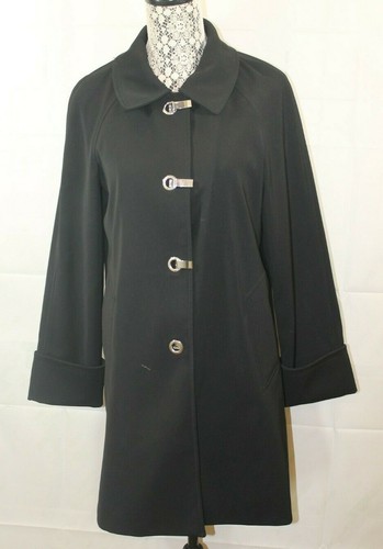 Michael Kors Vestito Cappotto Vintage Nero Foderato Donna Taglia XS