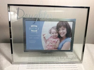 DAUGHTER PHOTO FRAME New in gift box Holds Photo 4" by 6" "A Mother's greatest." - Picture 1 of 5