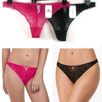 Tanga de encaje con ojo de cerradura sin revelar B.tempt'd elige talla y color nuevo 942257 Foto 1 de 4