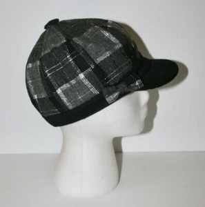 Pumpkin Patch Girl's Hat Plaid Black and Gray Size Medium - Picture 1 of 5