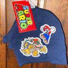 Offizielle Nintendo Einheitsgröße Kinder Super Mario Schädelkappe Beanie/Handschuhe. Neu mit Etikett