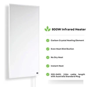 800W Infrared Heating Panel Carbon Crystal Heating Radiator Energy Efficient - Picture 1 of 5
