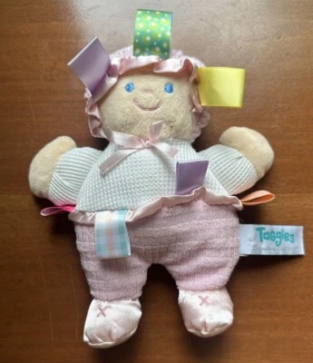 Mary Meyer Taggies Signature Collection Peluche Bebé Rosa Muñeca Juguete Térmico Satinado Foto 1 de 4