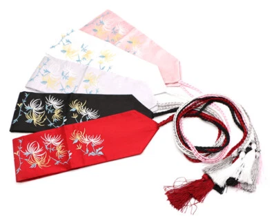Cinturón Mujer Cintura Kimono Japonés Ancho Obi Yukata Correa Satinado Bordado Foto 1 de 4