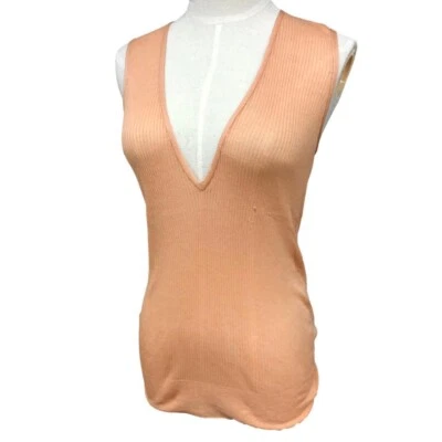 Camisa HERMES Sin mangas, interior cuello en V, talla M VIEUX ROSE 562058DI HE06601 Foto 1 de 4