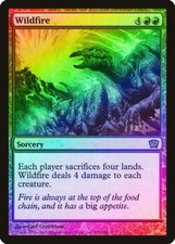 Wildfire FOIL 9th Edition HEAVILY PLD Red Rare MAGIC THE GATHERING CARD ABUGames