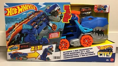 Hot Wheels Transforming City T-Rex Ultimate Hauler - Image 1 of 2