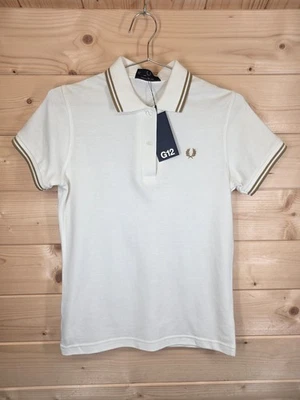 Fred Perry G12 Polo Shirt Womens UK 10 EU 38 White Made in England 100% Cotton - Image 1 of 4