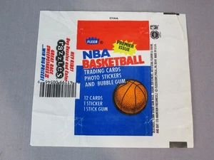 1986-87 Fleer Basketball Empty WAX WRAPPER Nice Shape Michael Jordan Rookie Year - Picture 1 of 4