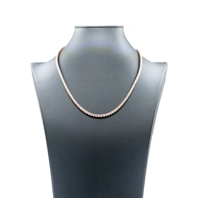 18.875 ct Diamond Tennis Necklace 14K Rose Gold (33.068 g) - Image 1 of 4