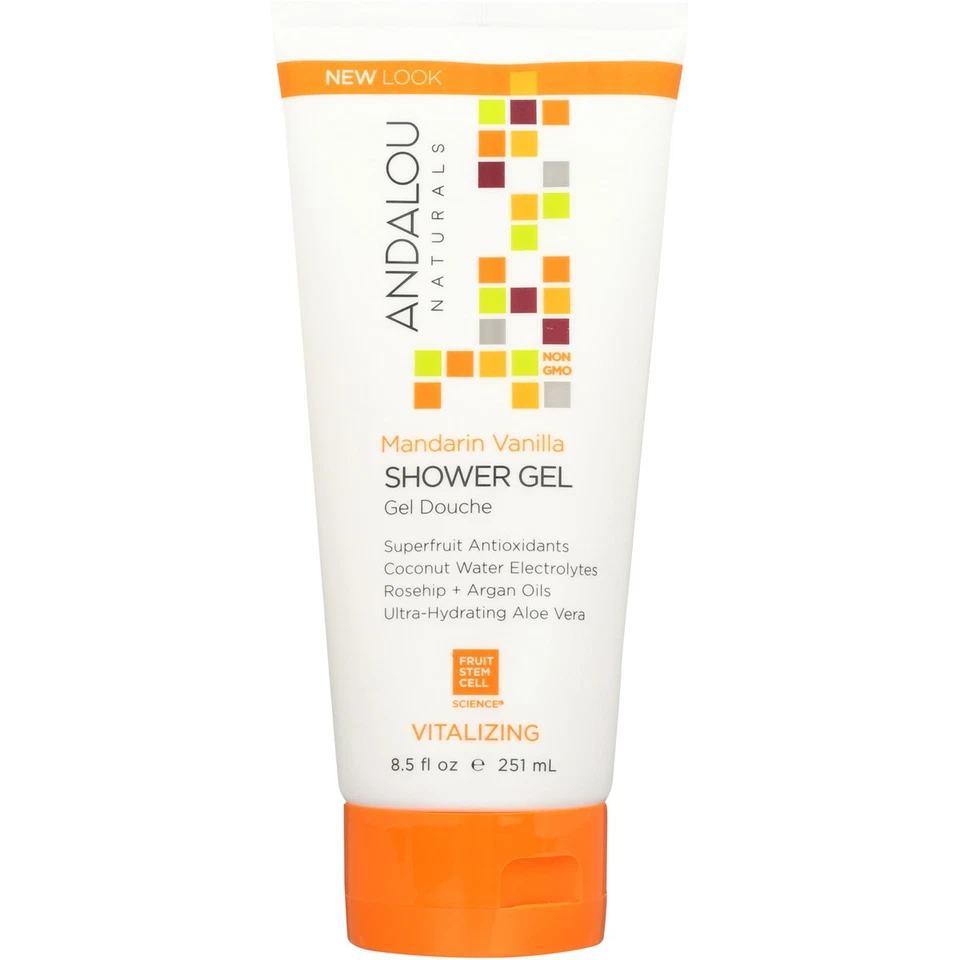 Gel de ducha vitalizante Andalou Naturals mandarina vainilla 8,5 OZ Foto 1 de 1