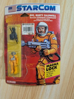StarCom PFC. Rusty Caldwell Action Figure MOC Coleco Vintage - Image 1 of 3