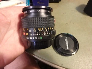 2X- minolta camera accessory- MD 28mm lens with PRO 1a filter and SOLIGOR 2X - Picture 1 of 5