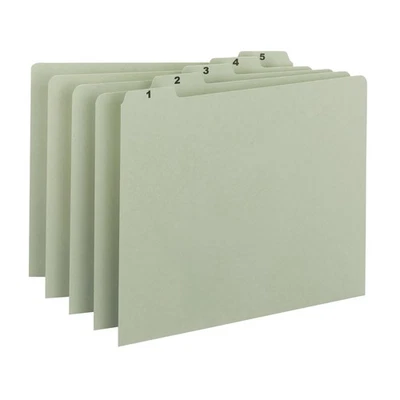 Smead 100 Recycled Pressboard File Guides 31 Tabs Chronological Filing System - Image 1 of 4